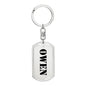 Owen - Luxury Dog Tag Keychain