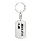 Airman's Dad - Luxury Dog Tag Keychain