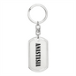 Anastasia v01 - Luxury Dog Tag Keychain