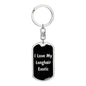 Love My Longhair Exotic v2 - Luxury Dog Tag Keychain
