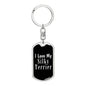 Love My Silky Terrier v2 - Luxury Dog Tag Keychain