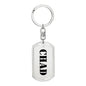Chad - Luxury Dog Tag Keychain
