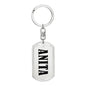 Anita v01 - Luxury Dog Tag Keychain