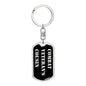 Combat Veteran's Cousin v2 - Luxury Dog Tag Keychain