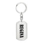 Regina v01 - Luxury Dog Tag Keychain