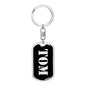 Tom v3 - Luxury Dog Tag Keychain