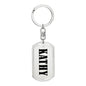Kathy v01 - Luxury Dog Tag Keychain