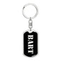 Bart v3 - Luxury Dog Tag Keychain