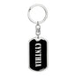 Cynthia v02 - Luxury Dog Tag Keychain