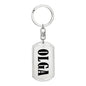 Olga v01 - Luxury Dog Tag Keychain