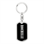Rochelle v02 - Luxury Dog Tag Keychain