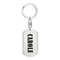 Carole v01 - Luxury Dog Tag Keychain