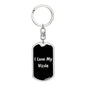 Love My Vizsla v5 - Luxury Dog Tag Keychain