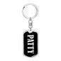 Patty v02 - Luxury Dog Tag Keychain