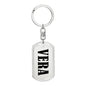 Vera v01 - Luxury Dog Tag Keychain