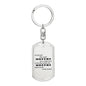 A Single Kiss v2 - Luxury Dog Tag Keychain
