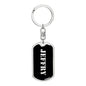 Jeffry v3 - Luxury Dog Tag Keychain