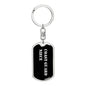 Coast Guard Niece v2 - Luxury Dog Tag Keychain