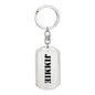 Jimmie - Luxury Dog Tag Keychain