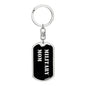 Military Mom v2 - Luxury Dog Tag Keychain