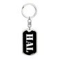 Hal v3 - Luxury Dog Tag Keychain