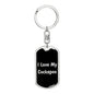 Love My Cockapoo v5 - Luxury Dog Tag Keychain