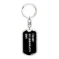 Coast Guardsman's Boy v2 - Luxury Dog Tag Keychain