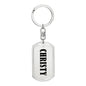 Christy v01 - Luxury Dog Tag Keychain
