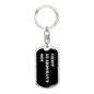 Coast Guardsman's Son v2 - Luxury Dog Tag Keychain