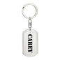 Carey - Luxury Dog Tag Keychain