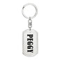 Peggy v01 - Luxury Dog Tag Keychain