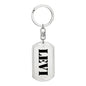 Levi - Luxury Dog Tag Keychain
