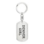 Denver Girl v4 - Luxury Dog Tag Keychain