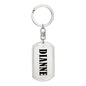 Dianne v01 - Luxury Dog Tag Keychain