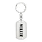 Willie - Luxury Dog Tag Keychain