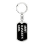 Army Ranger's Girl v2 - Luxury Dog Tag Keychain