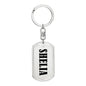 Shelia v01 - Luxury Dog Tag Keychain
