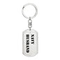 Navy Husband - Luxury Dog Tag Keychain