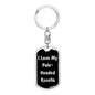 Love My Pale-Headed Rosella v2 - Luxury Dog Tag Keychain
