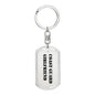 Coast Guard Girlfriend - Luxury Dog Tag Keychain