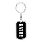 Kathy v02 - Luxury Dog Tag Keychain