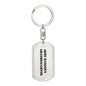 Army Ranger's Granddaughter - Luxury Dog Tag Keychain