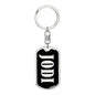 Jodi v02 - Luxury Dog Tag Keychain