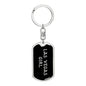 Las Vegas Girl v5 - Luxury Dog Tag Keychain