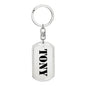 Tony - Luxury Dog Tag Keychain