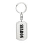 Sharon v01 - Luxury Dog Tag Keychain