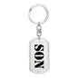 Son - Luxury Dog Tag Keychain