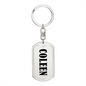 Coleen v01 - Luxury Dog Tag Keychain
