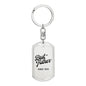 Best Father Since 1974 - Luxury Dog Tag Keychain