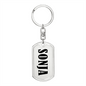 Sonja v01 - Luxury Dog Tag Keychain